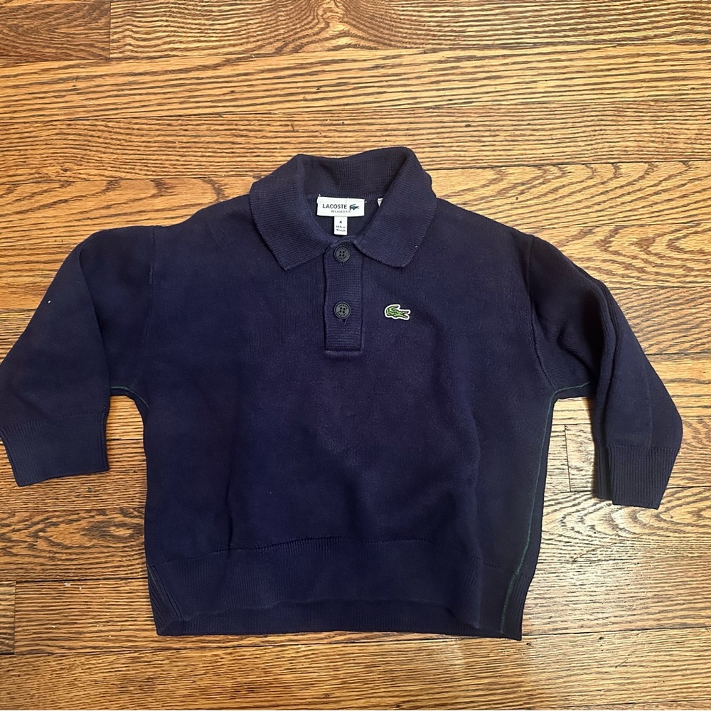 Lacoste Navy Polo Sweater